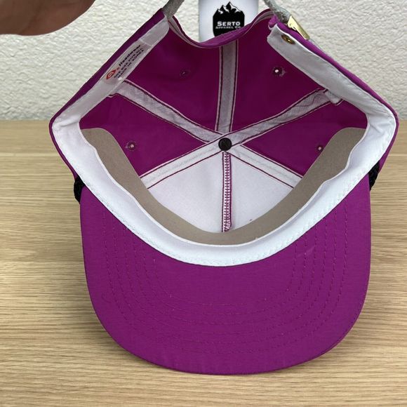 VTG Lake Tahoe Spellout Pink Rope Trucker Golfer Adjustable Push SnapBack Hat - Picture 8 of 10